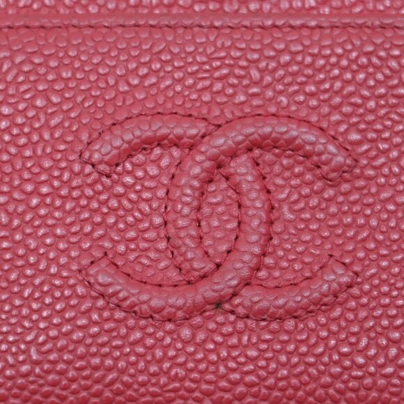 Chanel Caviar Timeless CC Card Holder Red - Picture 9 of 14